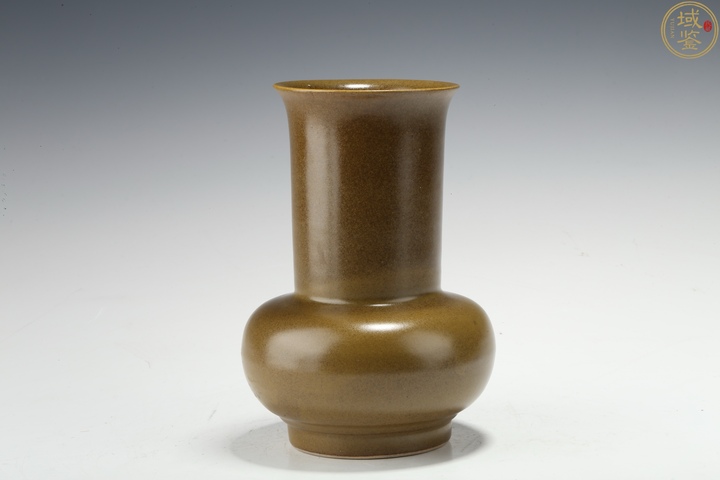 古玩陶瓷茶葉末釉廣口瓶真品鑒賞圖