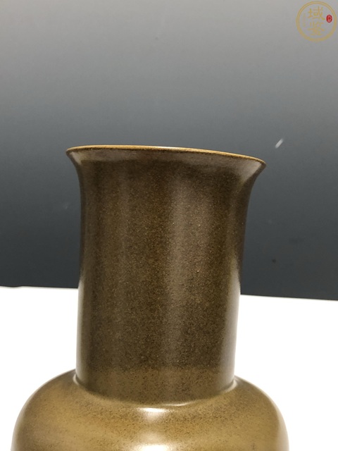 古玩陶瓷茶葉末釉廣口瓶真品鑒賞圖