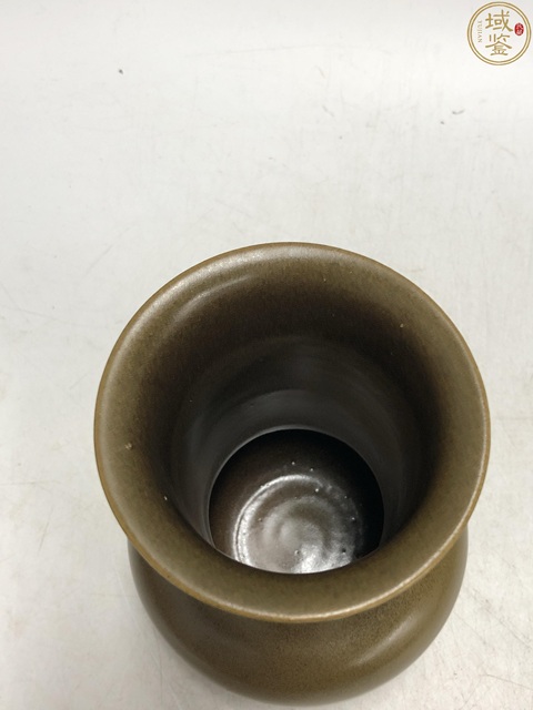古玩陶瓷茶葉末釉廣口瓶真品鑒賞圖