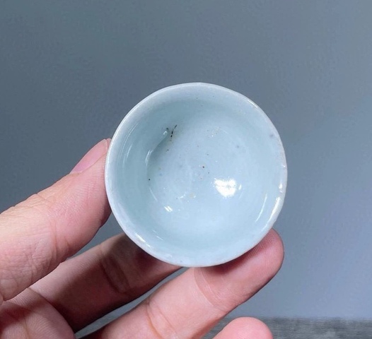 古玩陶瓷白釉杯真品鑒賞圖