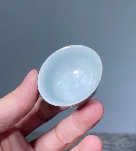 古玩陶瓷白釉杯真品鑒賞圖