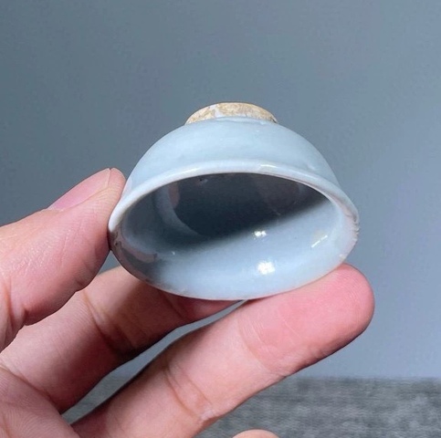 古玩陶瓷白釉杯真品鑒賞圖