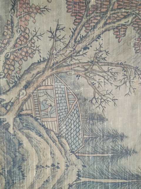 古玩字畫徐熙款山水真品鑒賞圖