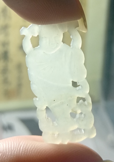 古玩玉器和田玉雕“人物花片”真品鑒賞圖