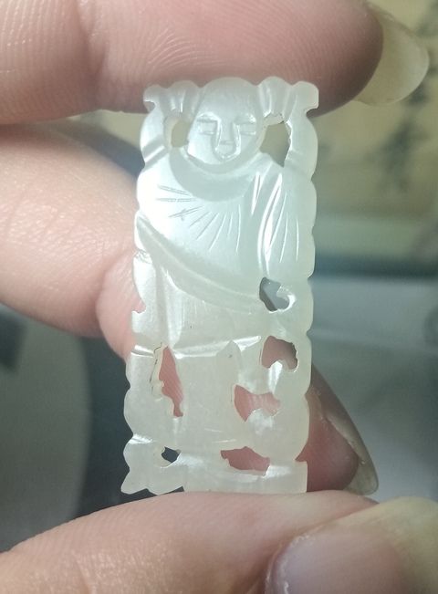 古玩玉器和田玉雕“人物花片”真品鑒賞圖