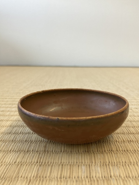 古玩陶瓷柿紅釉缽真品鑒賞圖
