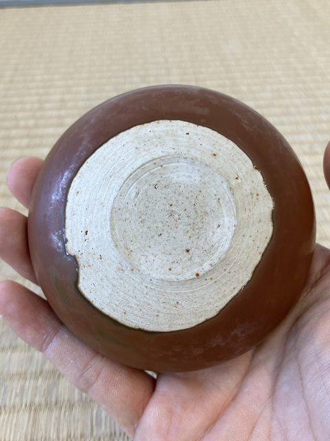 古玩陶瓷柿紅釉缽真品鑒賞圖