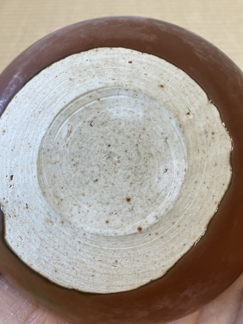 古玩陶瓷柿紅釉缽真品鑒賞圖