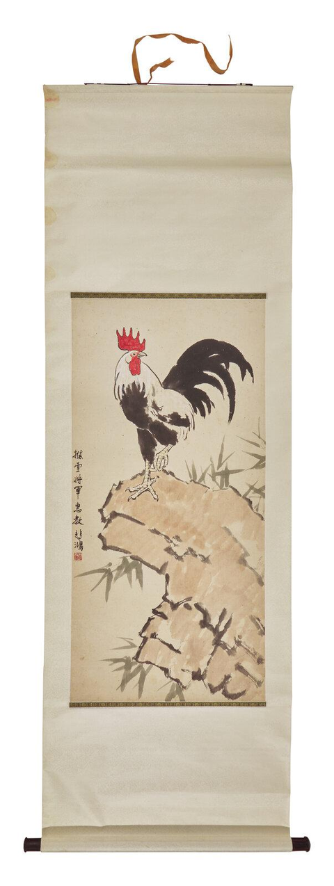 古玩字畫雄雞真品鑒賞圖