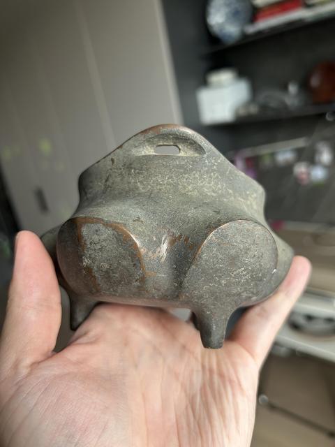 古玩銅器海棠爐真品鑒賞圖