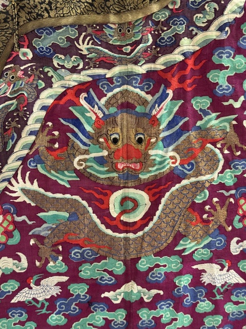 古玩雜項緙絲蟒袍真品鑒賞圖