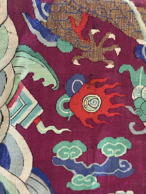 古玩雜項緙絲蟒袍真品鑒賞圖