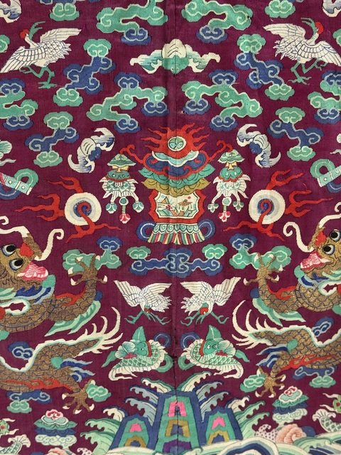 古玩雜項緙絲蟒袍真品鑒賞圖