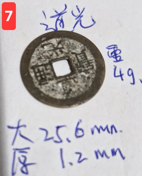 古玩錢幣道光通寶真品鑒賞圖