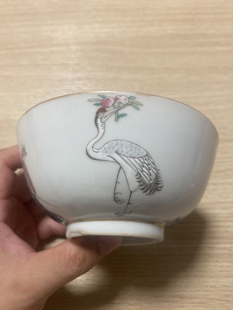 古玩陶瓷晚清 粉彩麻姑獻壽圖墩式碗拍賣，當前價格15000元