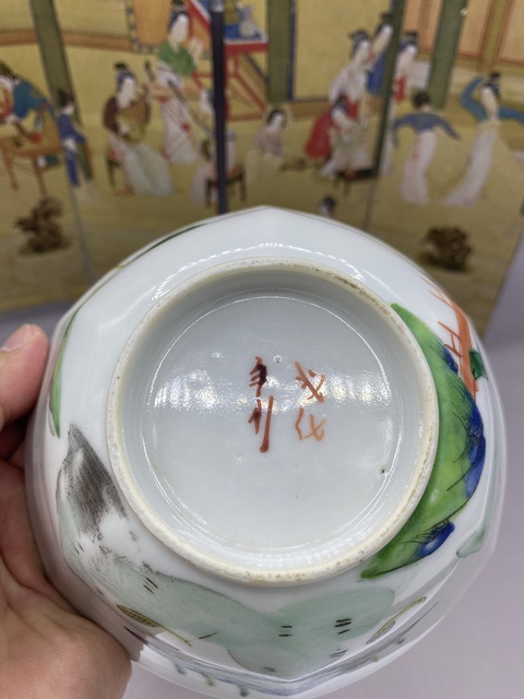 古玩陶瓷清道光 粉彩人物故事紋碗拍賣,當前價格3000元