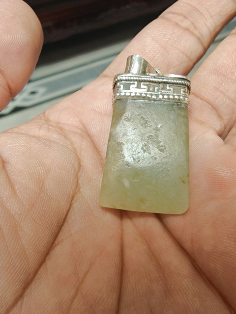 古玩玉器仿古玉斧真品鑒賞圖
