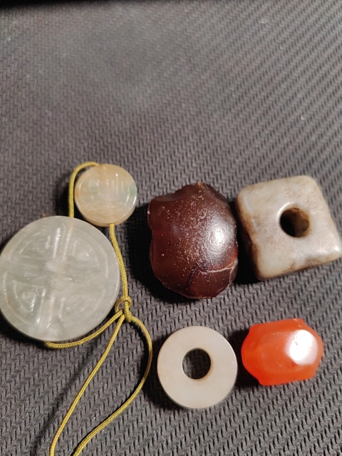 古玩玉器老配珠真品鑒賞圖