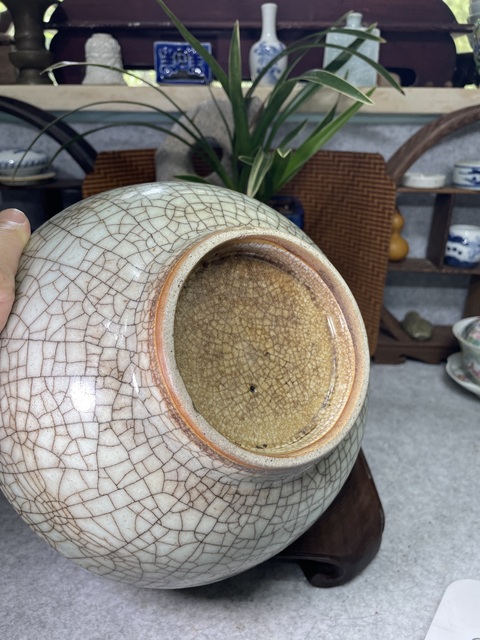 古玩陶瓷仿官釉墩式碗真品鑒賞圖