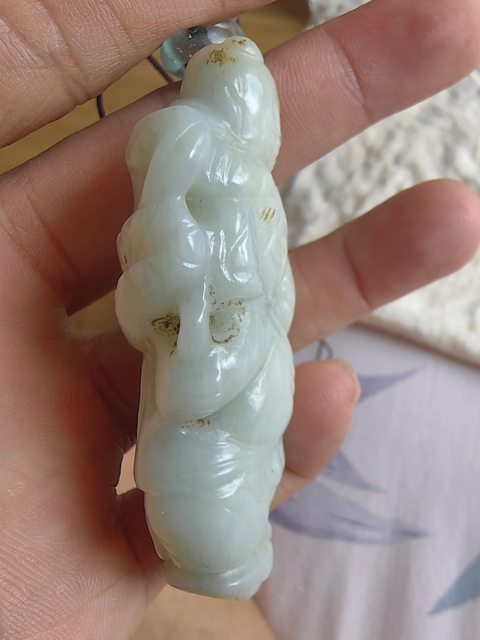 古玩玉器和田玉雕“童子把件”拍賣,當前價格1200元