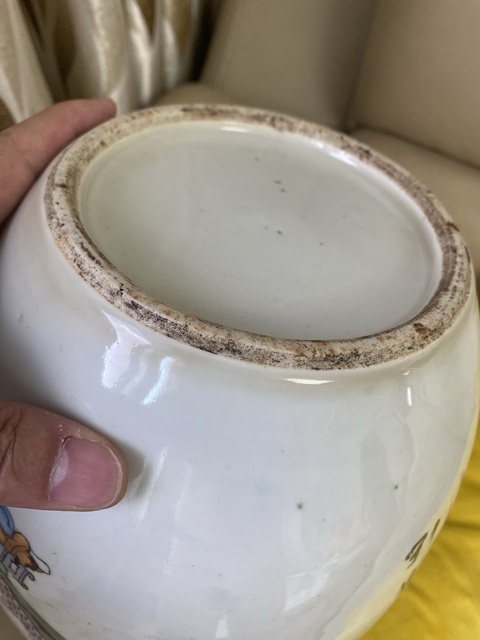 古玩陶瓷民國粉彩四愛圖罐真品鑒賞圖