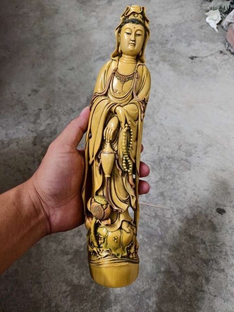 古玩雜項***觀音立像拍賣,當前價格16000元