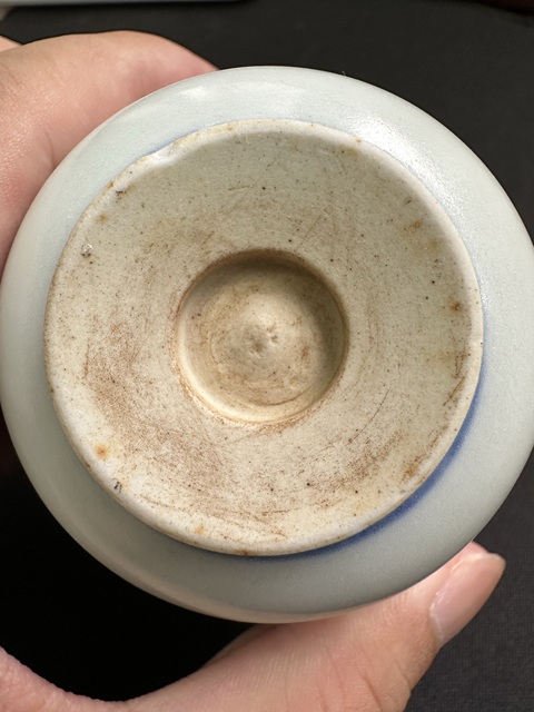 古玩陶瓷魁星點斗青花杯真品鑒賞圖