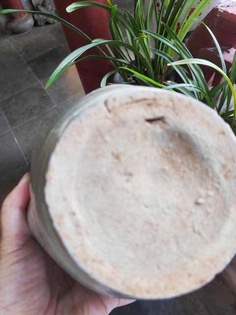 古玩陶瓷華寧窯白釉窯變酒壺真品鑒賞圖