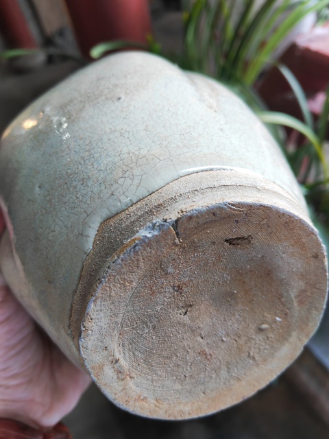 古玩陶瓷華寧窯白釉窯變酒壺真品鑒賞圖