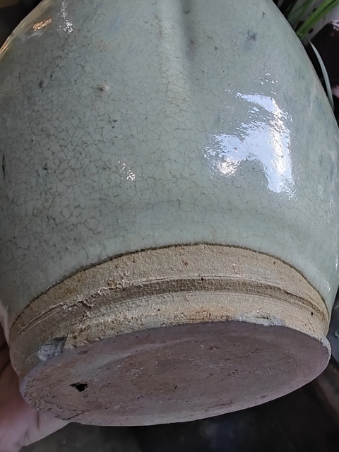 古玩陶瓷華寧窯白釉窯變酒壺真品鑒賞圖