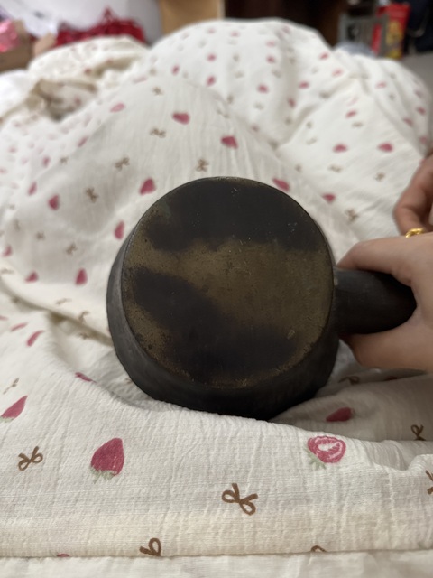 古玩銅器民國銅熨斗真品鑒賞圖