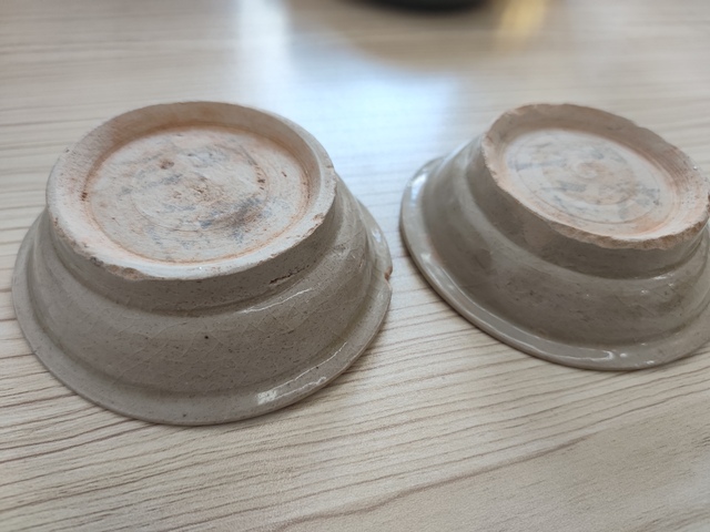 古玩陶瓷青白釉小盤(pán)一對(duì)真品鑒賞圖