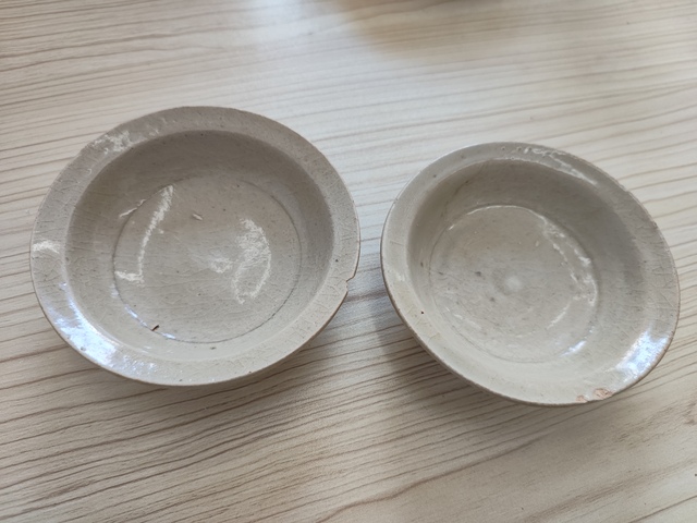 古玩陶瓷青白釉小盤(pán)一對(duì)真品鑒賞圖