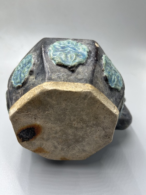 古玩陶瓷三彩提梁壺真品鑒賞圖