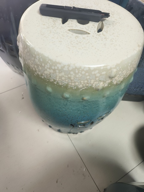 古玩陶瓷鈞釉繡墩兒真品鑒賞圖