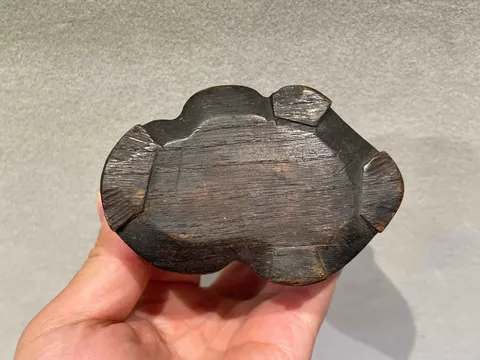 古玩雜項靈壁石(含座)真品鑒賞圖