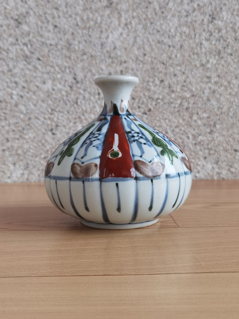 古玩陶瓷青花加彩瓶拍賣,當前價格298元