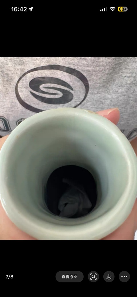 古玩陶瓷青花抱月瓶真品鑒賞圖