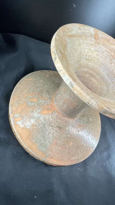 古玩陶瓷青釉高足盤真品鑒賞圖
