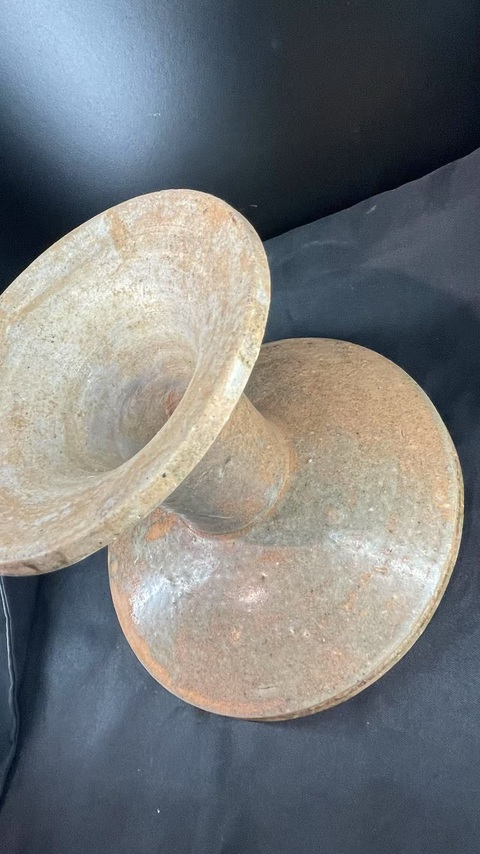 古玩陶瓷青釉高足盤真品鑒賞圖