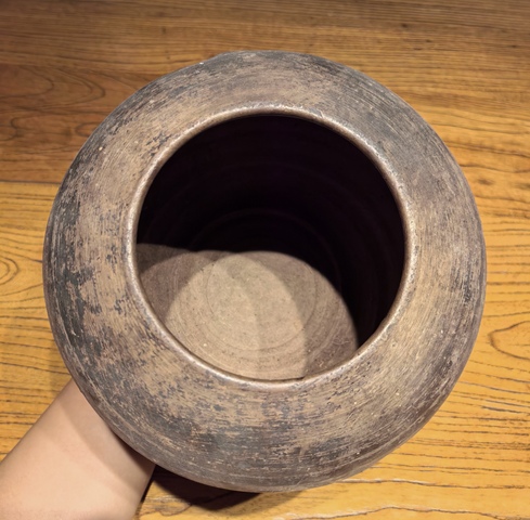 古玩陶瓷唐黑陶缽拍賣,當前價格136元