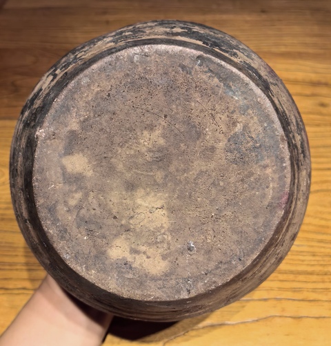 古玩陶瓷唐黑陶缽拍賣,當前價格136元