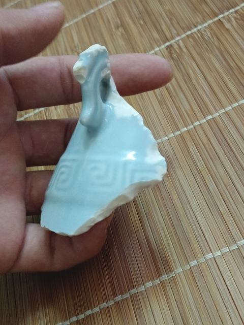 古玩陶瓷天藍釉標本真品鑒賞圖