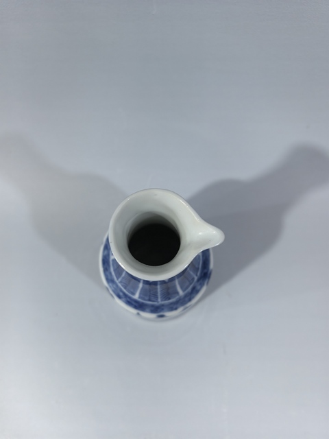 古玩陶瓷清晚·青花山水樓閣分酒器真品鑒賞圖