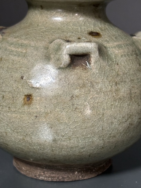 古玩陶瓷兩晉南北朝·青瓷四系罐真品鑒賞圖