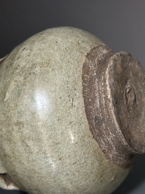 古玩陶瓷兩晉南北朝·青瓷四系罐真品鑒賞圖