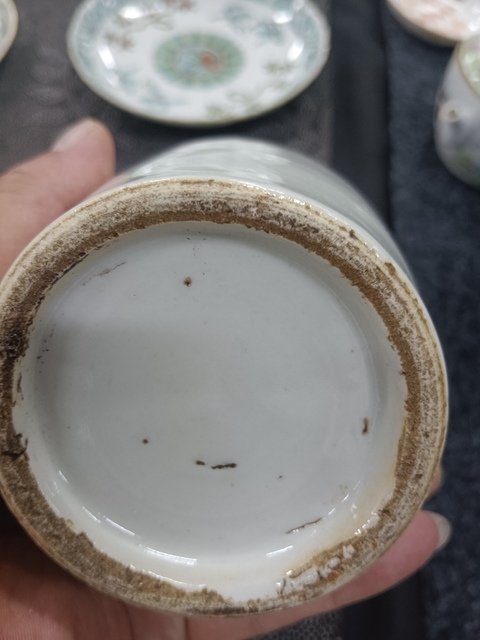 古玩陶瓷花卉詩紋青花瓶真品鑒賞圖