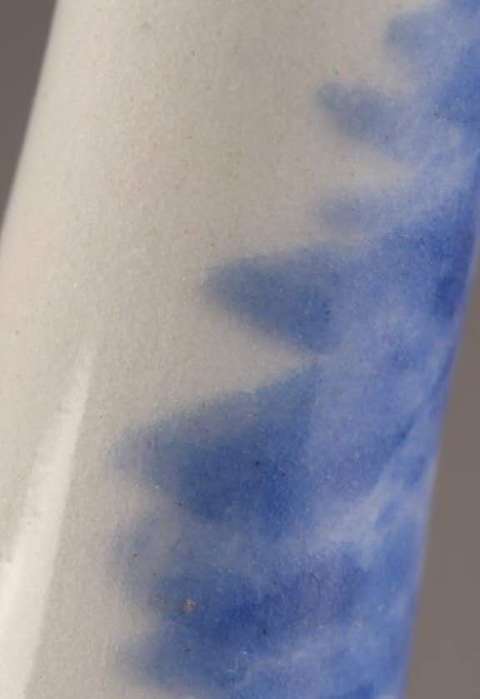 古玩陶瓷青花游禽蓋盒真品鑒賞圖