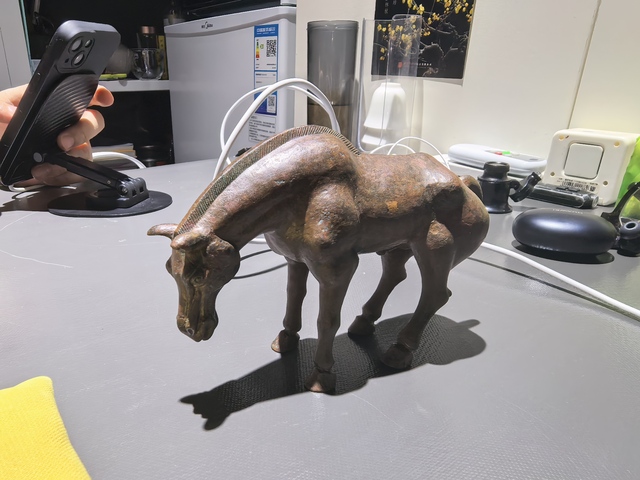 古玩銅器銅馬真品鑒賞圖