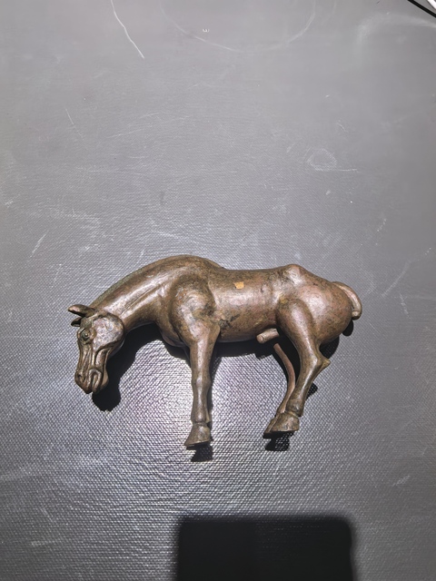 古玩銅器銅馬真品鑒賞圖